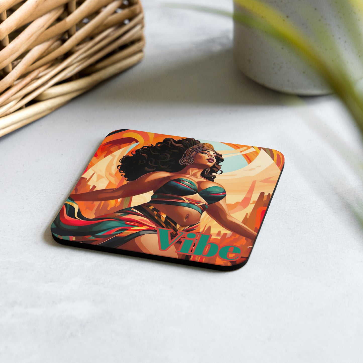 Cork-back coaster Vibe