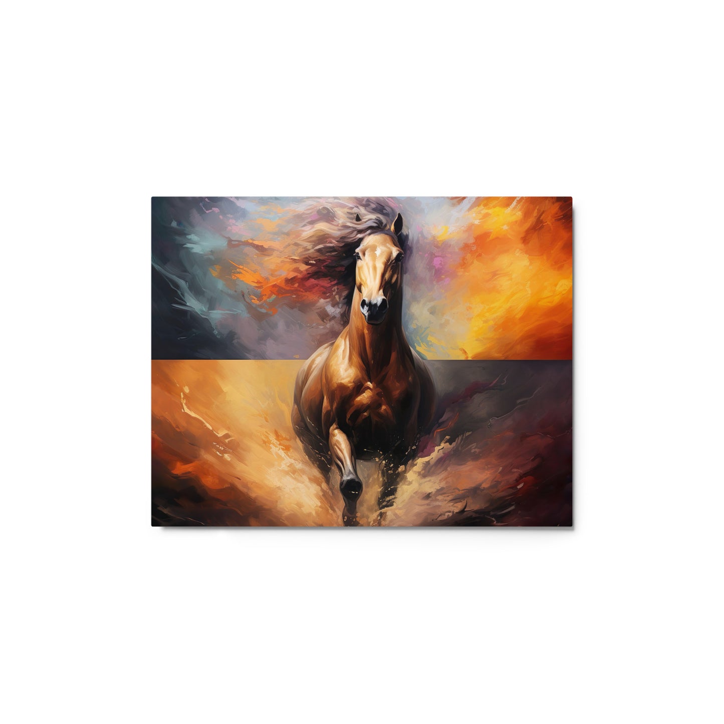 Metal prints: A Stallion's Colorful Gallup