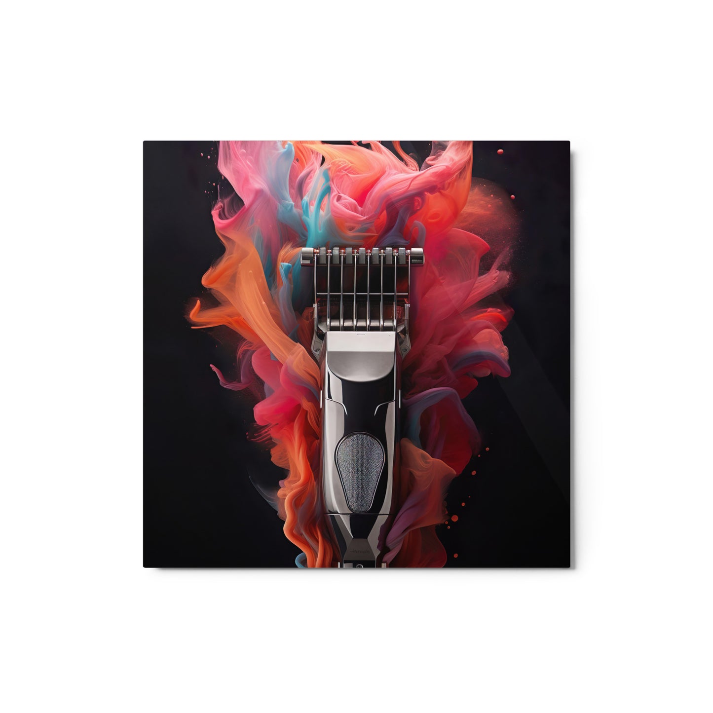 Metal prints: Rainbow Wave Clipped