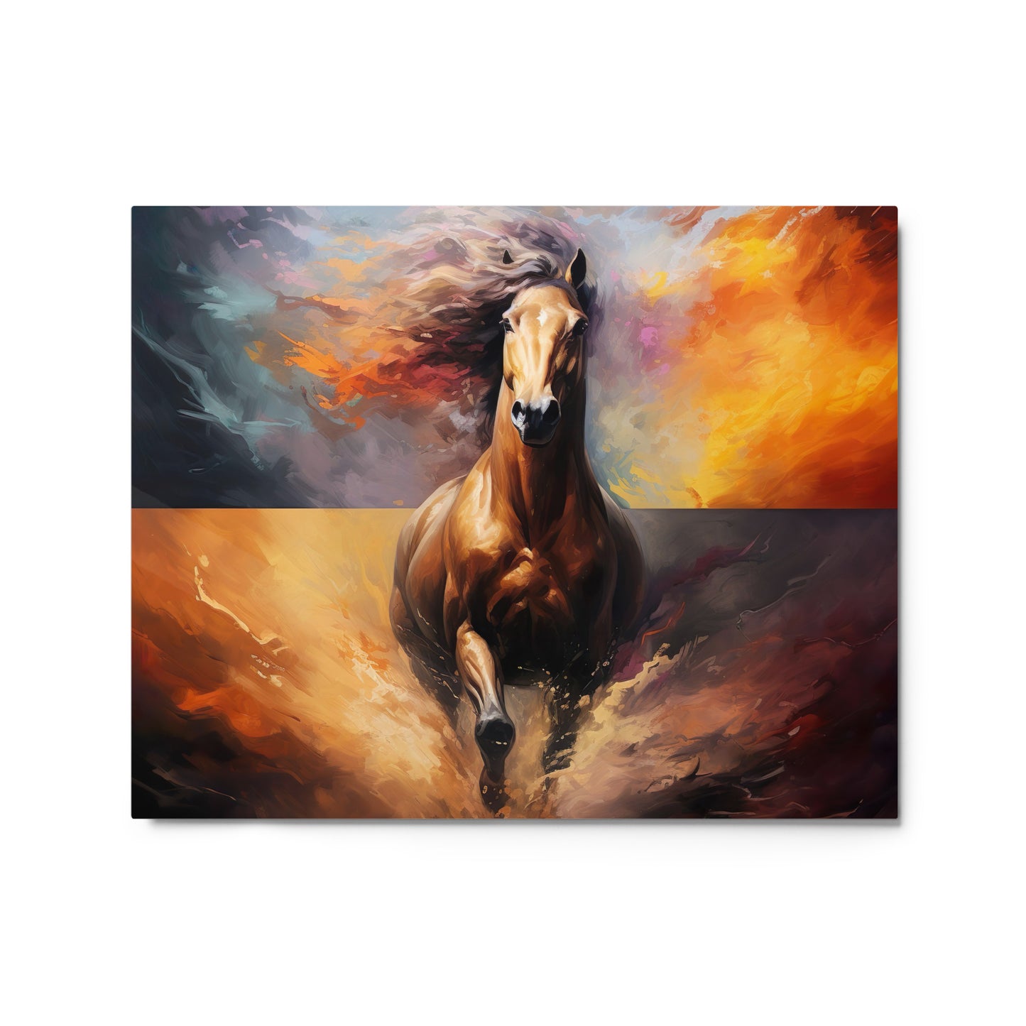 Metal prints: A Stallion's Colorful Gallup