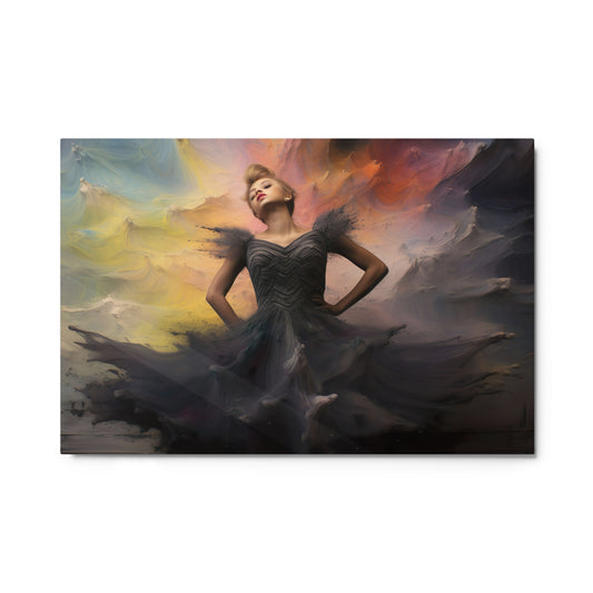 Metal prints: Ballerina's Graceful Butterfly