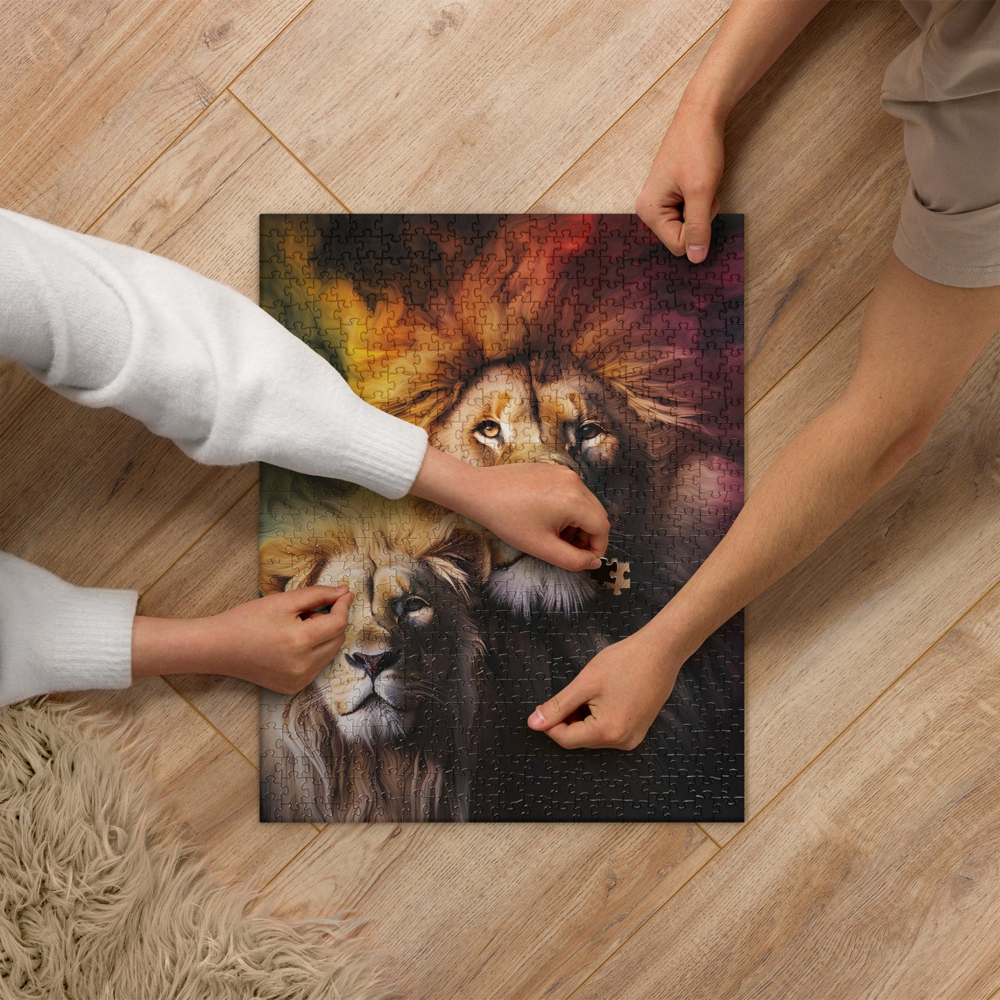 Jigsaw puzzle Lion's Attention