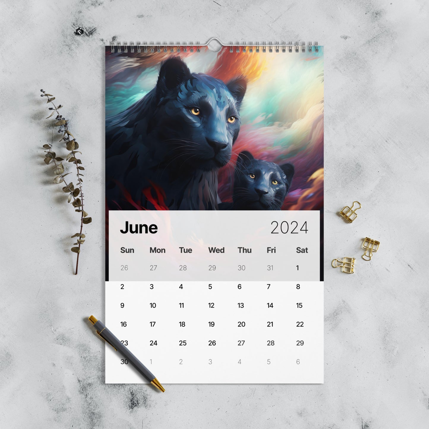 Wall calendar (2024) Artful