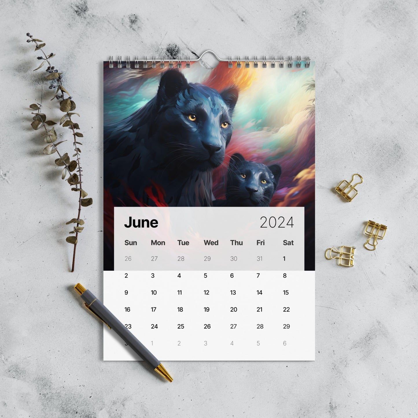 Wall calendar (2024) Artful