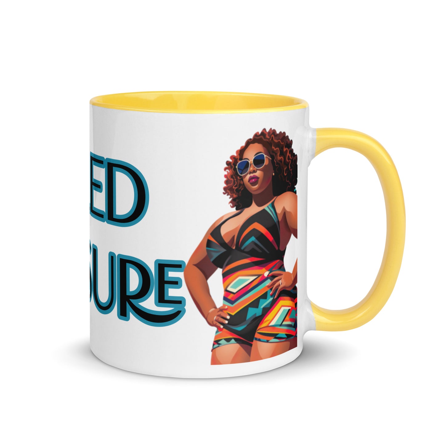 Mug with Color Inside: She Applied Pressure